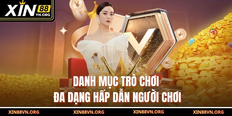 Danh mục trò chơi đa dạng hấp dẫn người chơi